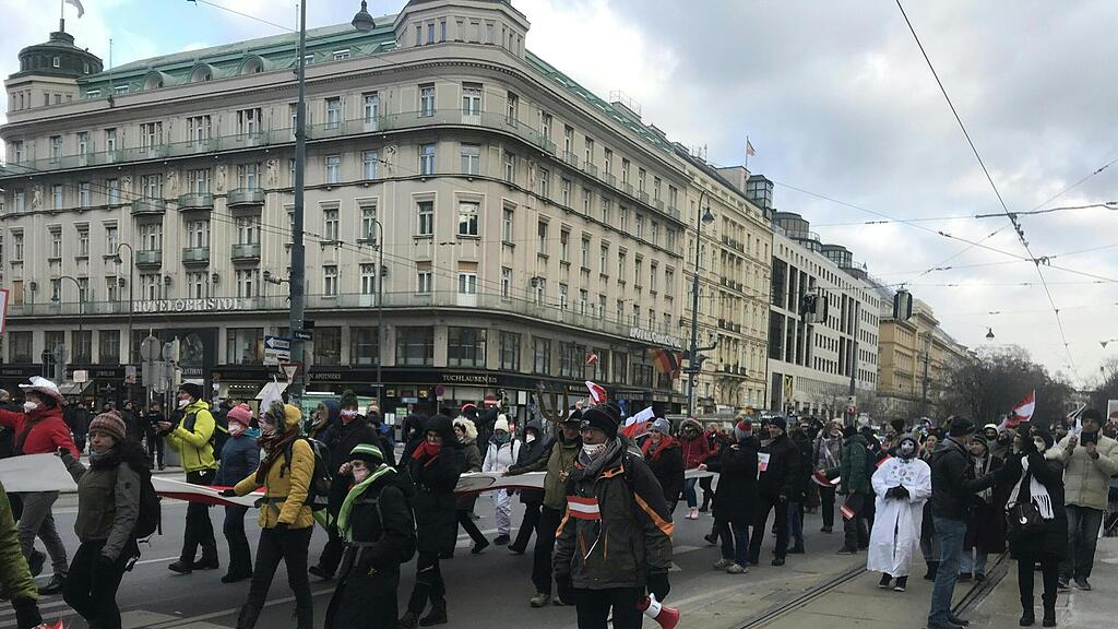 Corona-Demo in Wien
