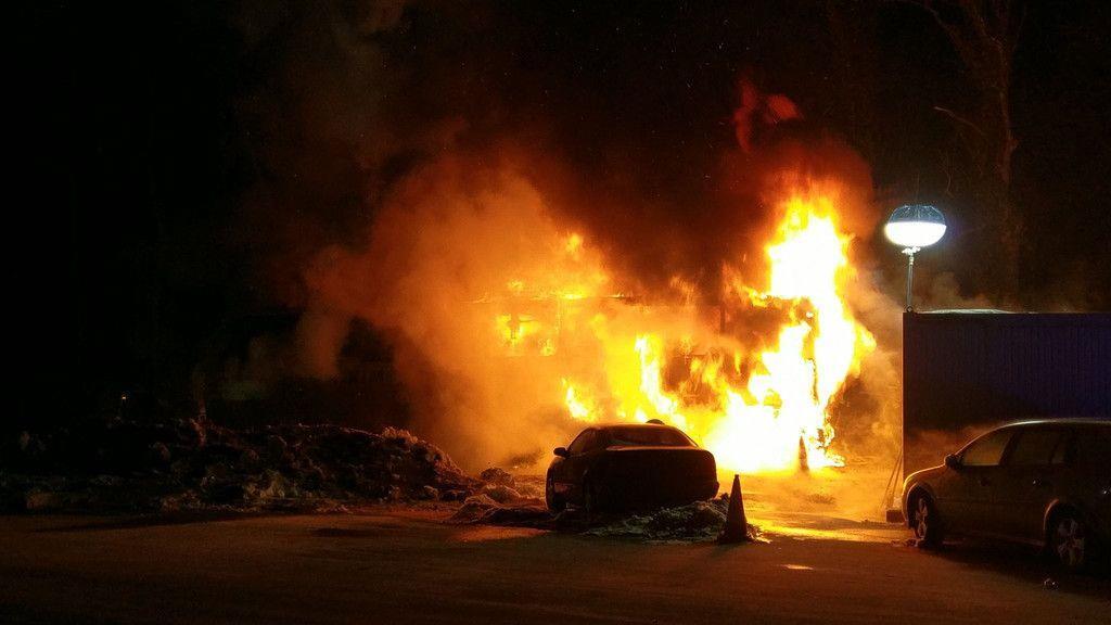 Reisebusbrand am Walserberg