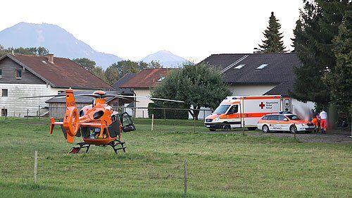 Die schwerverletzte Frau wurde nach Traunstein geflogen.