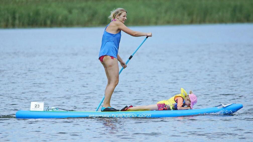 SUP-Rennen am Wallersee