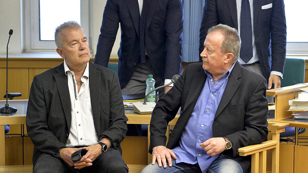 Thomas Gangel und Walter Benesch bei Prozessbeginn im Juni