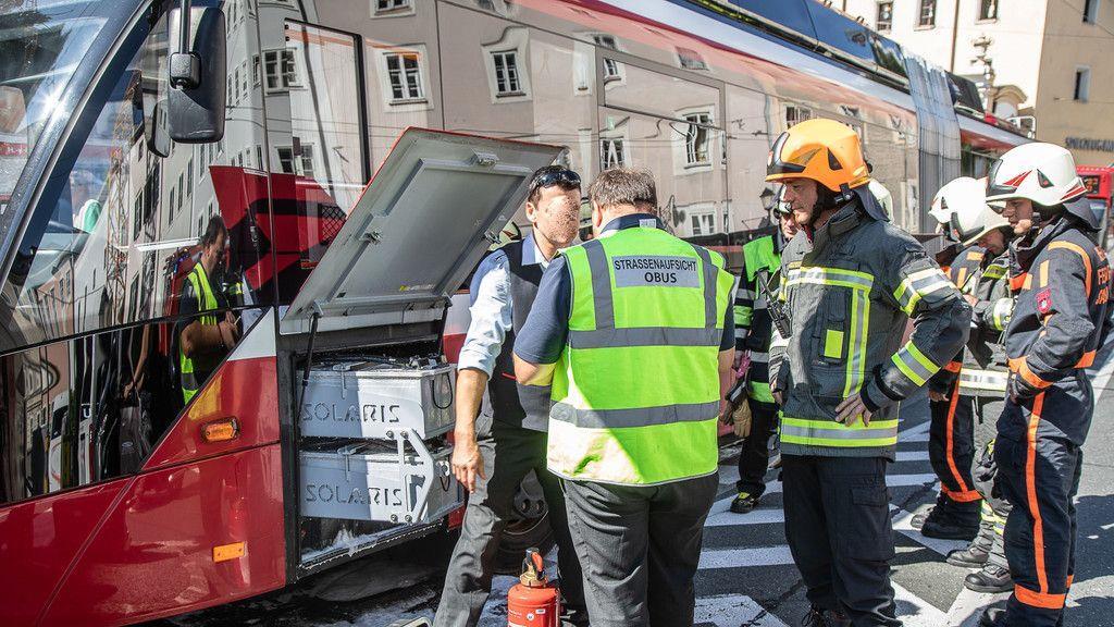 Brand im Obus endet glimpflich