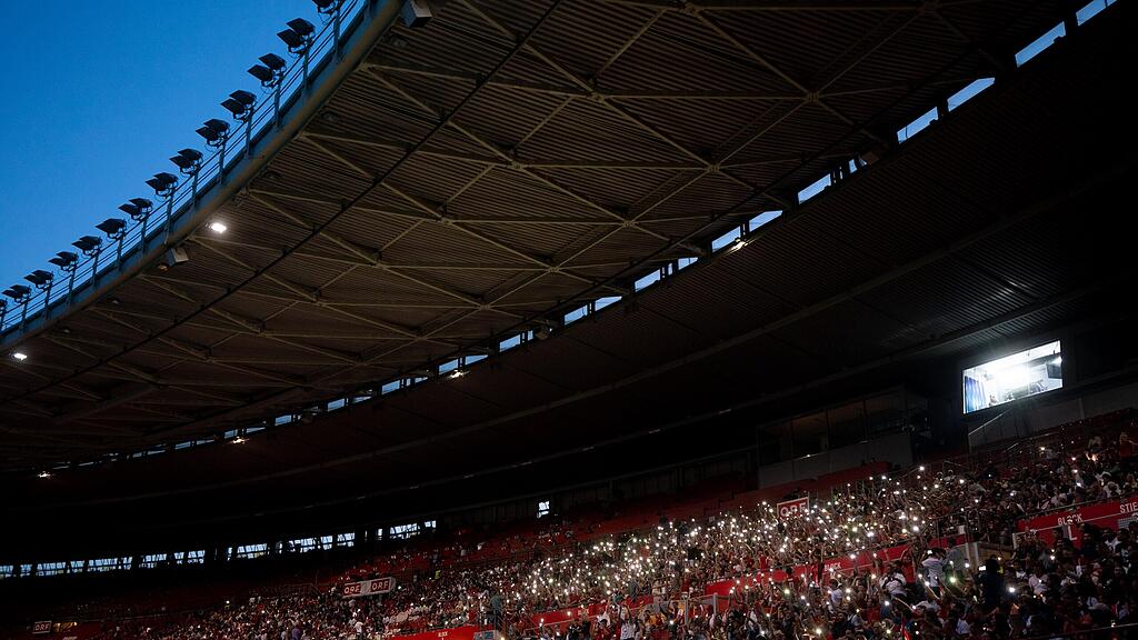 Stromausfall Ernst-Happel-Stadion