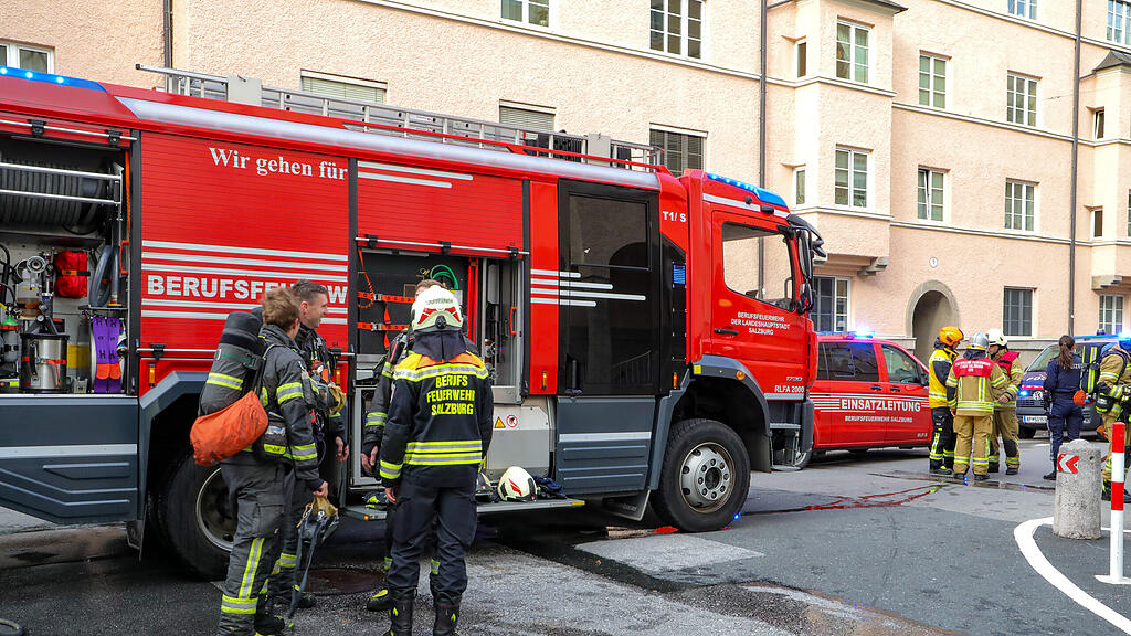 Zimmerbrand in Salzburger Plainstraße