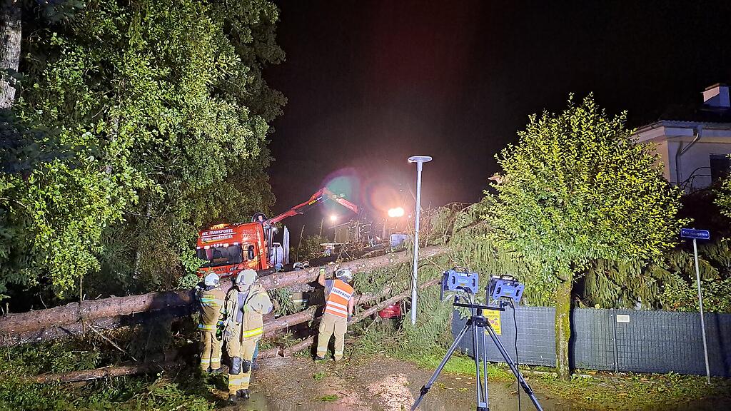 Unwetter-Sch\u00e4den in Lamprechtshausen