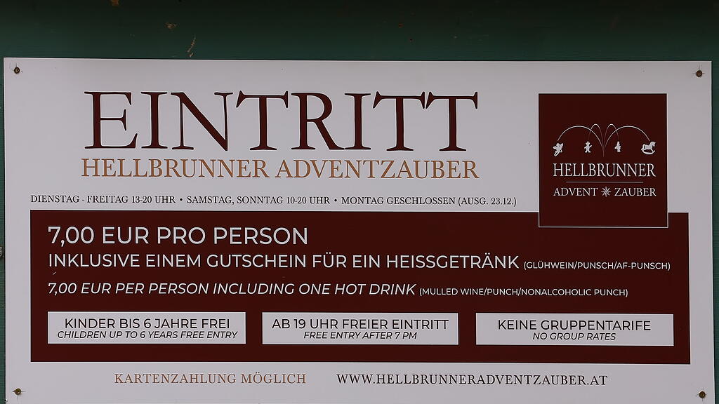 Hellbrunner Adventzauber: Aufbau