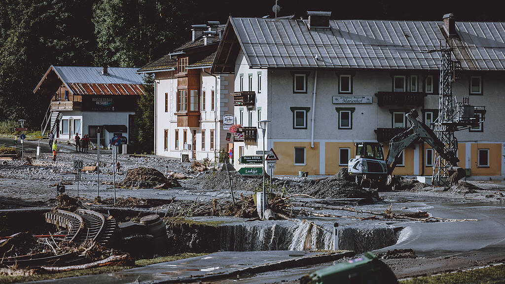 Unwetter in Wald im Pinzgau
