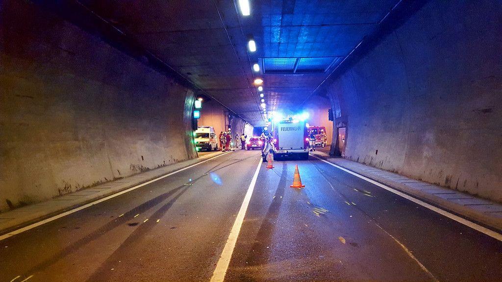 Bilder von der Unfallstelle Felbertauerntunnel