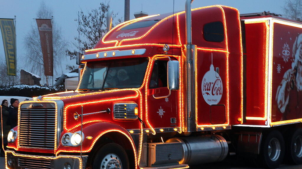 Erstmals Coca-Cola Truck in Oberalm